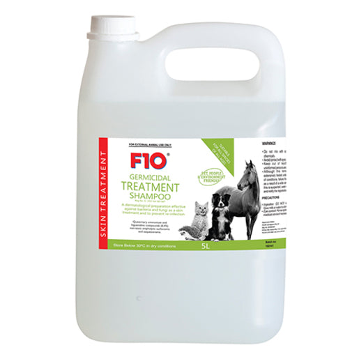 F10 Antibacterial Grooming Shampoo for Pets – 5L