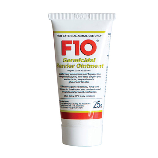 F10 Antibacterial Wound Ointment for Pets – 25G