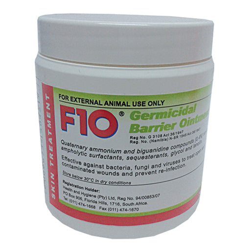 F10 Germicidal Pet Skin Barrier Ointment – 500G