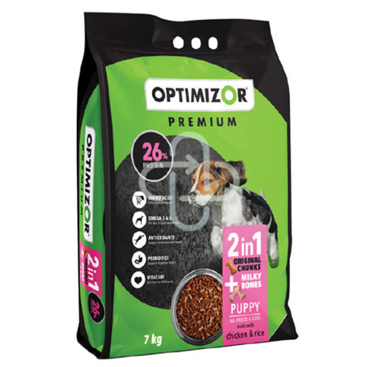 OPTIMIZOR Premium Puppy 2in1 Milky Bone – 7kg