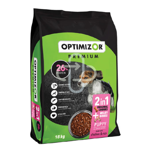 OPTIMIZOR Premium Puppy 2in1 Milky Bone – 18kg
