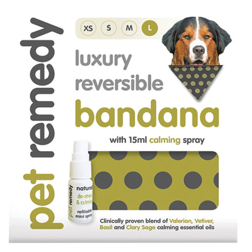 Pet Remedy Calming Bandana – Large + 15ml Spray