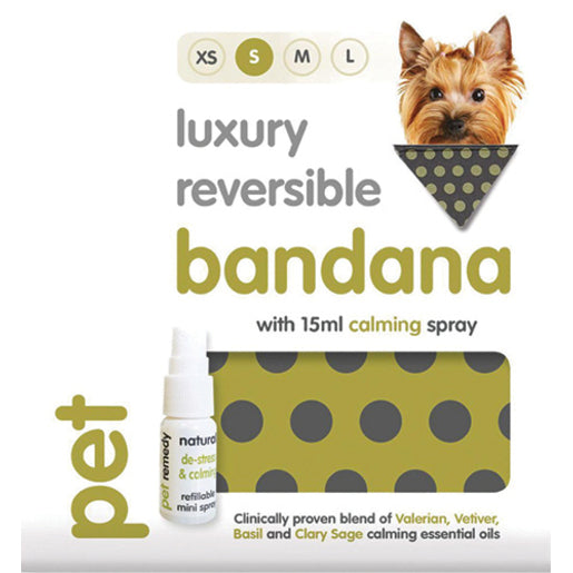 Pet Remedy Calming Bandana – Small + 15ml Spray