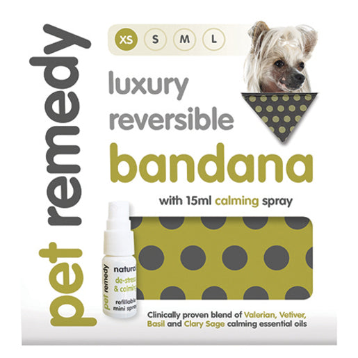 Pet Remedy Calming Bandana – X-Small + 15ml Spray